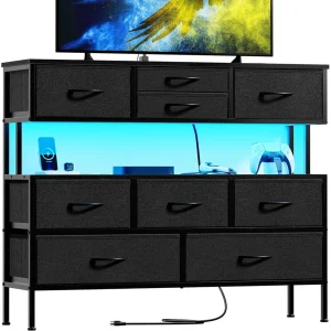Dresser TV Stand with Charging Station