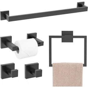 5 Pieces, Double Post Pivoting Toilet Paper Holder
